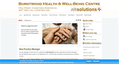 Desktop Screenshot of burntwoodhealth.co.uk